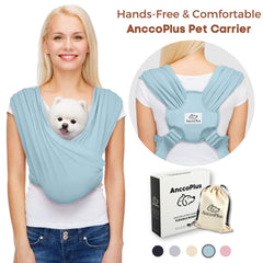 AnccoPlus adjustable-size dog sling ensures a snug fit for various body types.