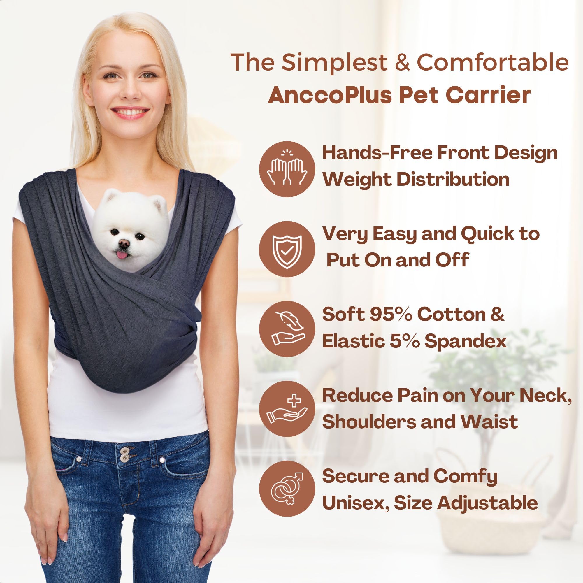 AnccoPlus soft cotton fabric ensures comfortable wear during daily outings.