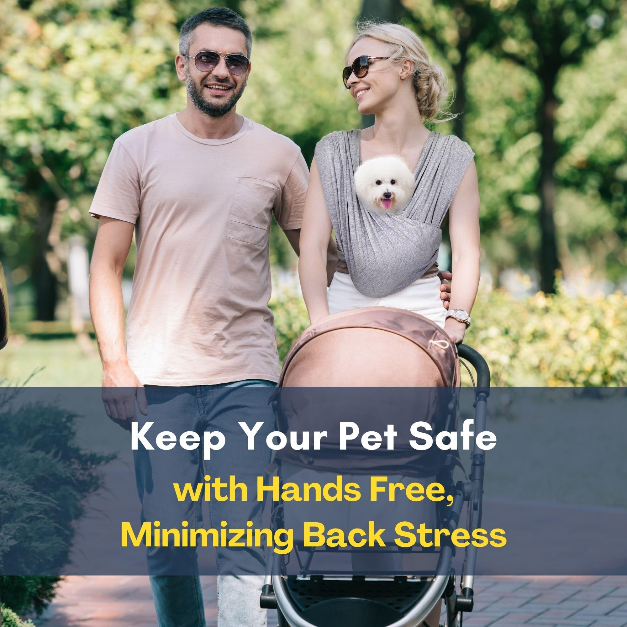 AnccoPlus cat sling with breathable mesh for safe, comfortable use.