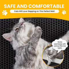 Andalus Brands easy-to-clean litter mat for quick debris removal.