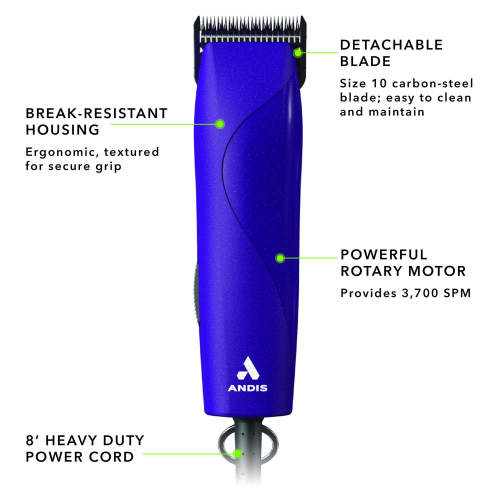 Andis 12-foot power cord providing flexible grooming range