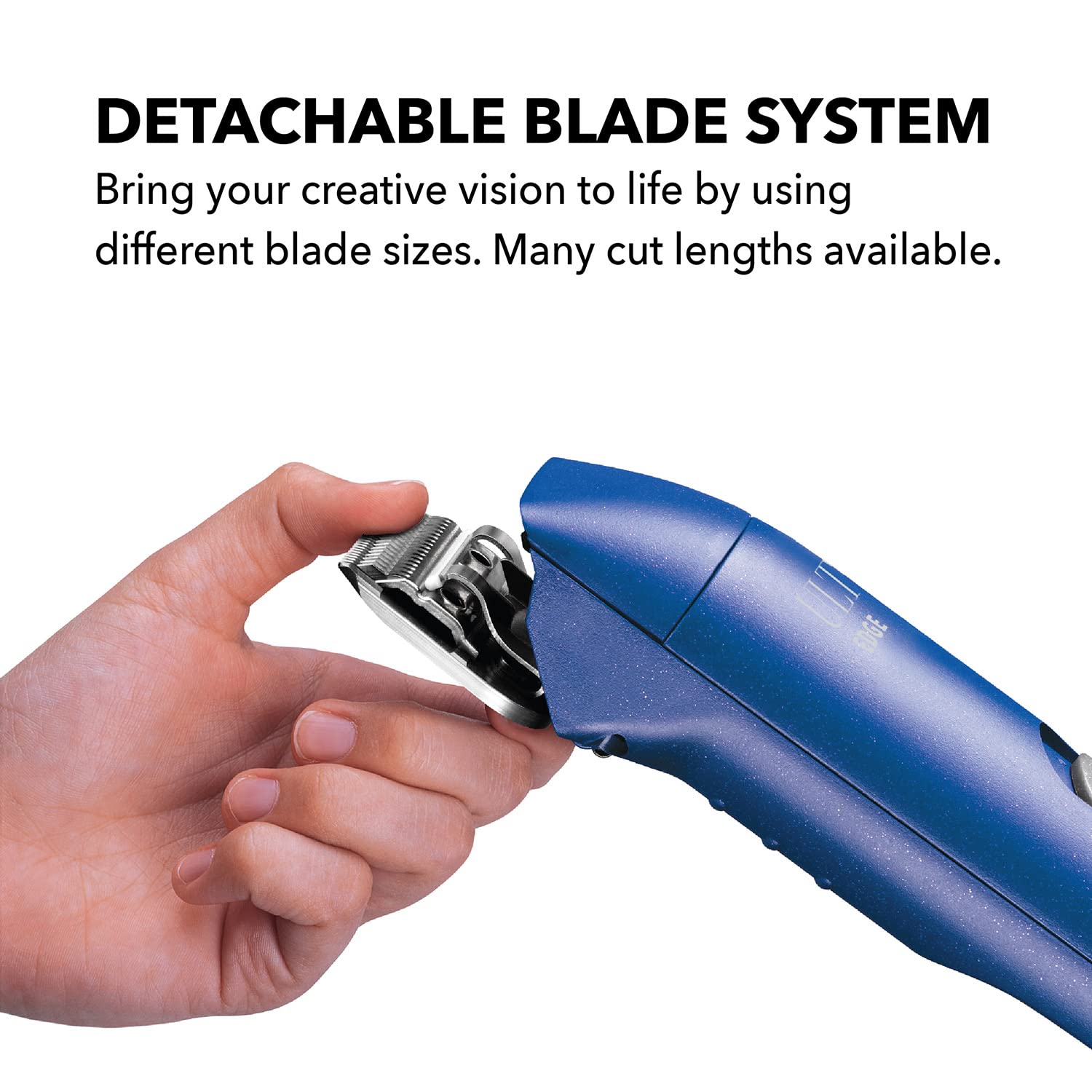 Andis 14-inch cord clipper in use during a grooming session