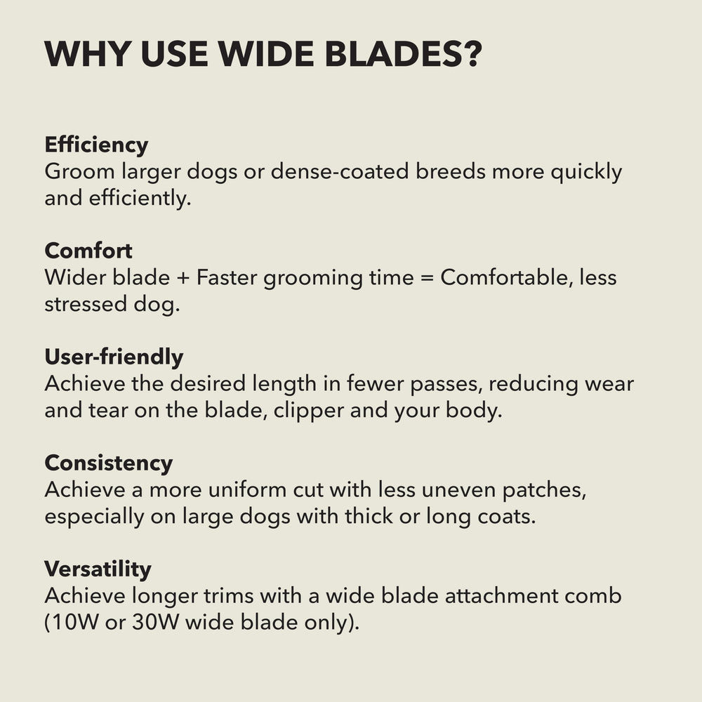 Andis body grooming blade in use for efficient all over coat management
