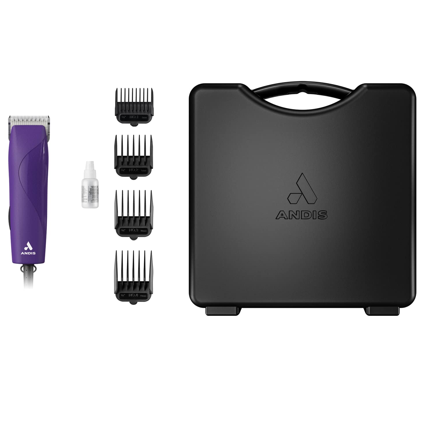 Andis ceramic blade attachment supports clean, quick trims
