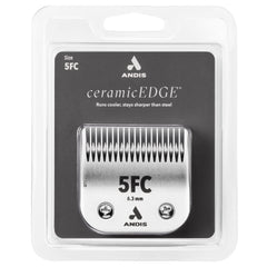 Andis ceramicEDGE blade runs cooler to reduce heat during grooming sessions.