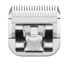 Andis ceramicEDGE blade mounted in a clipper, compatible with multiple systems for quick blade changes