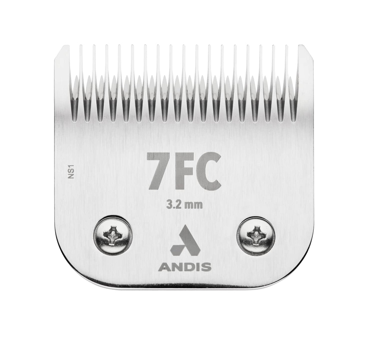 Andis Ceramicedge 7FC blade for 1/8-inch trims on pets, cooler and durable.