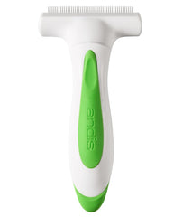 Andis rake in action with ergonomic handle for comfortable all-day grooming