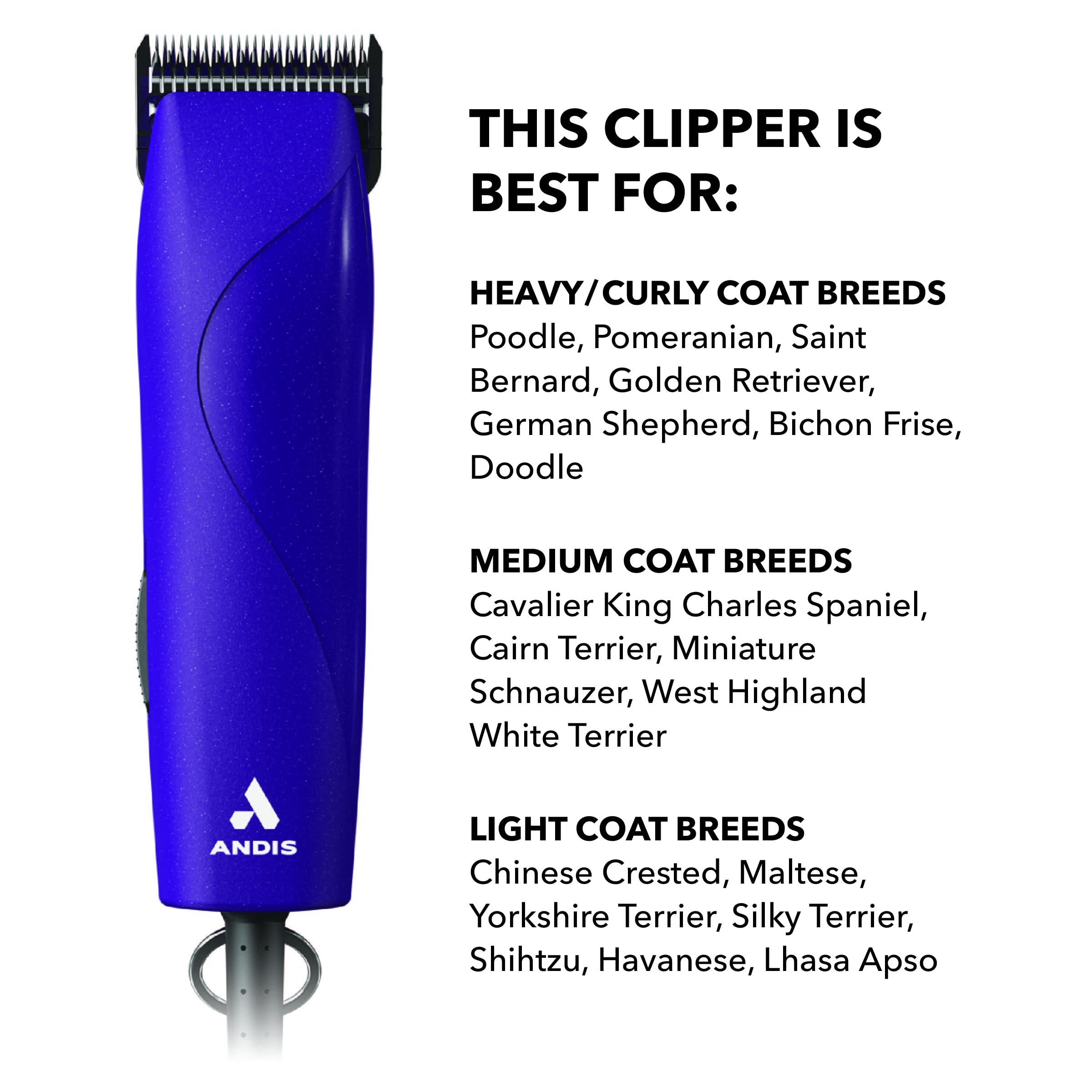 Andis clipper showing a calm single-speed motor design