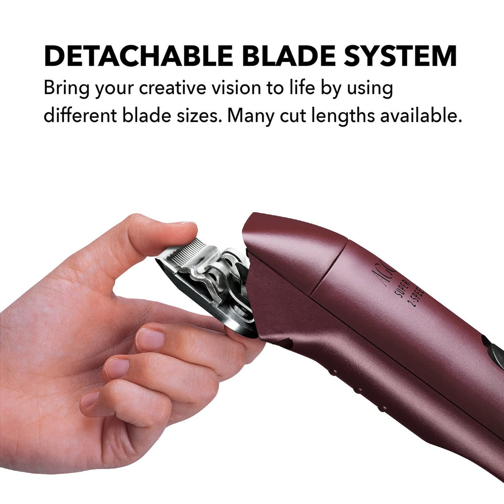 Andis UltraEdge detachable blade cleaning feature supports easy maintenance between use.