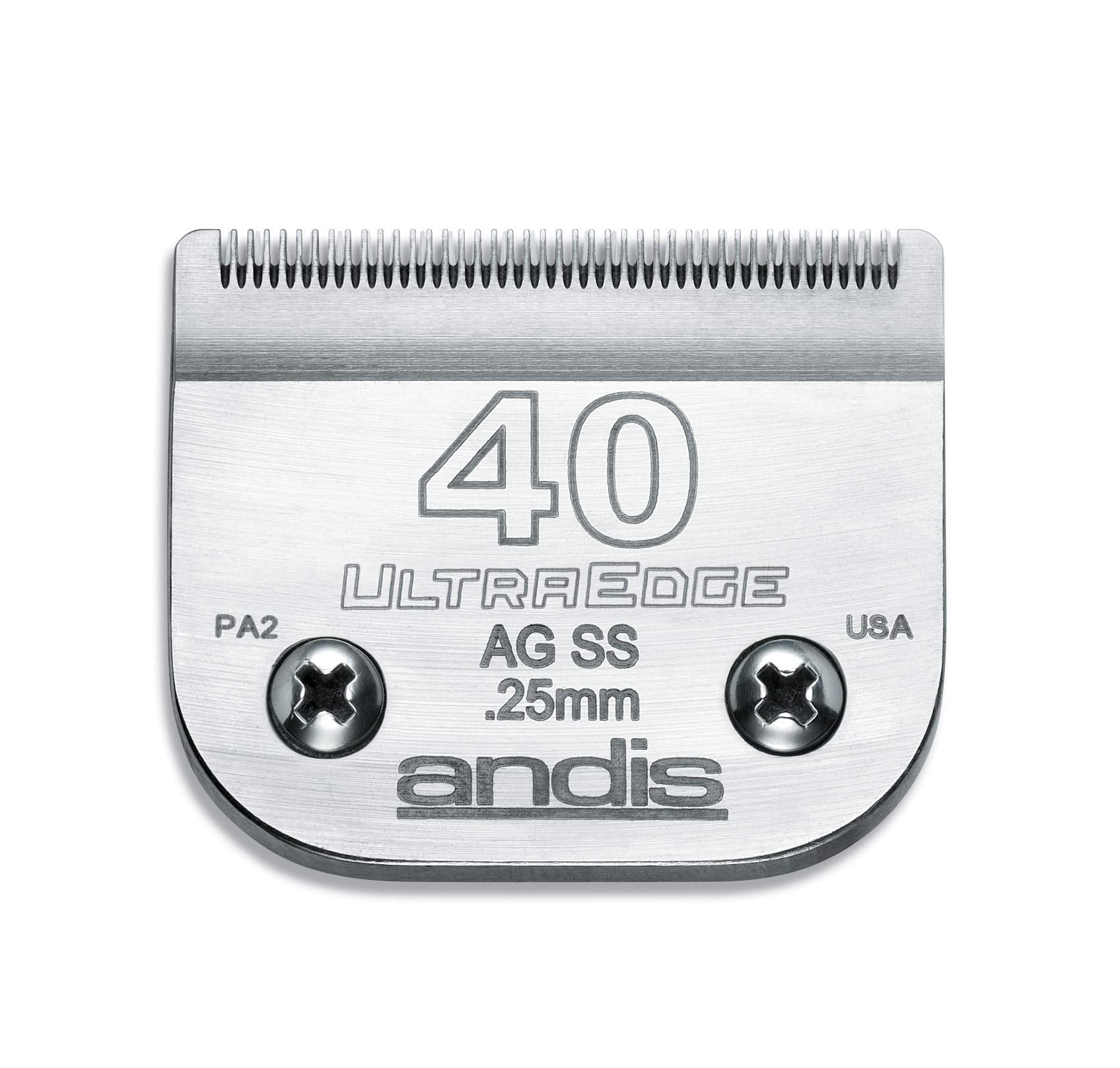 Andis UltraEdge size 40 detachable blade for ultra-close dog grooming with 1/100-inch precision cut