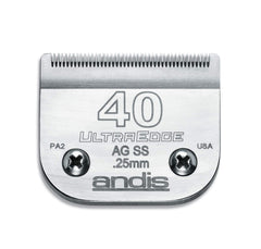 Andis UltraEdge size 40 detachable blade for ultra-close dog grooming with 1/100-inch precision cut