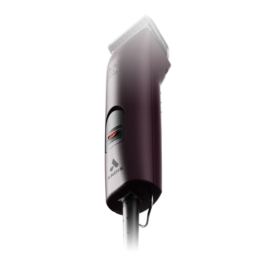 Andis UltraEdge operates with minimal noise to keep pets calm during grooming.