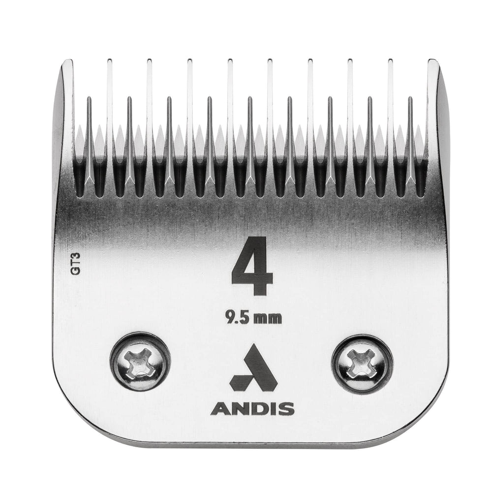 Andis UltraEdge blade size 4 skip-tooth for precise 3/8 inch grooming.