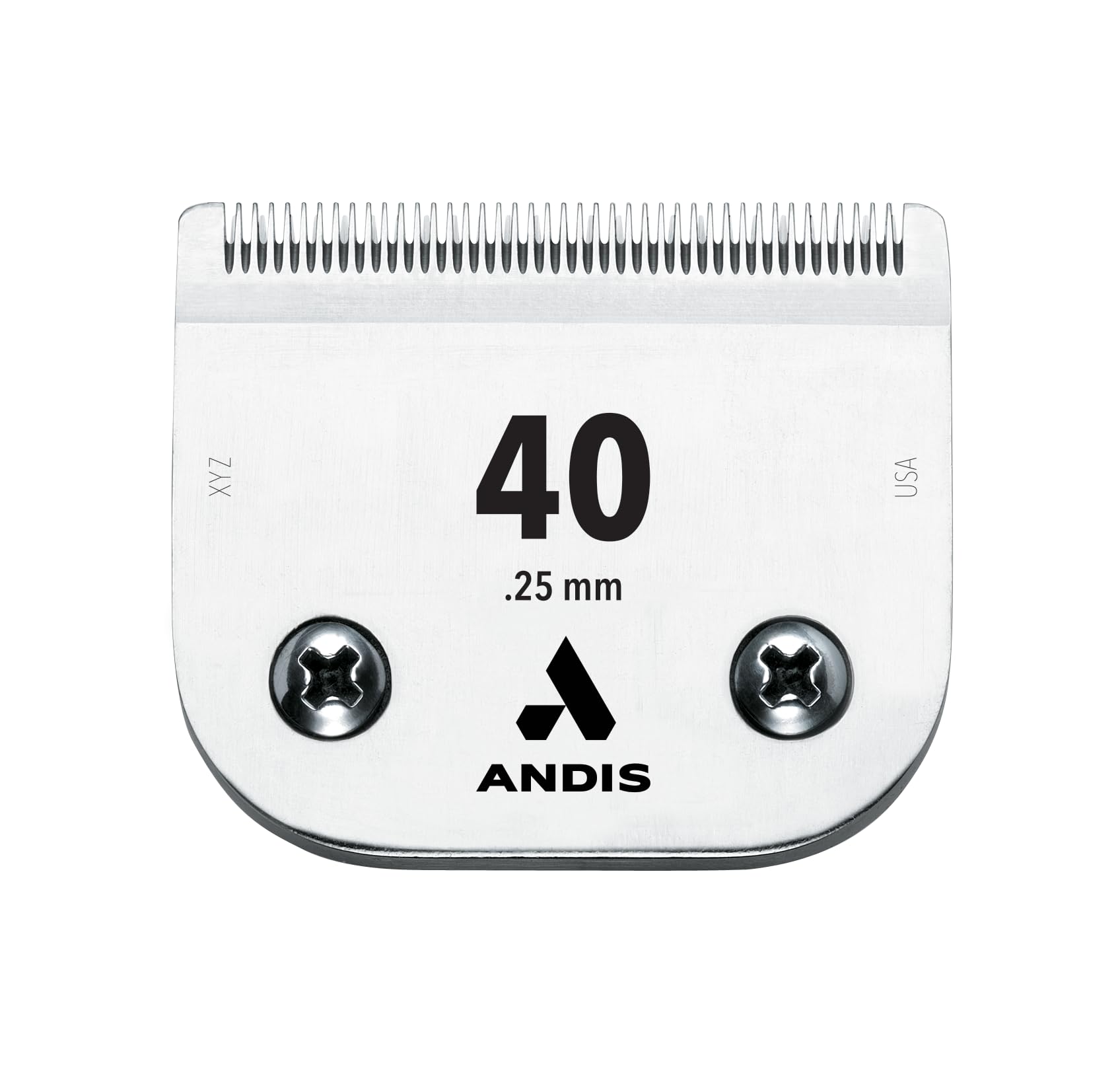 Andis UltraEdge Size 40 blade close-up for ultra-close precision.