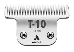 Andis UltraEdge T-10 blade for precise close-cut dog grooming.
