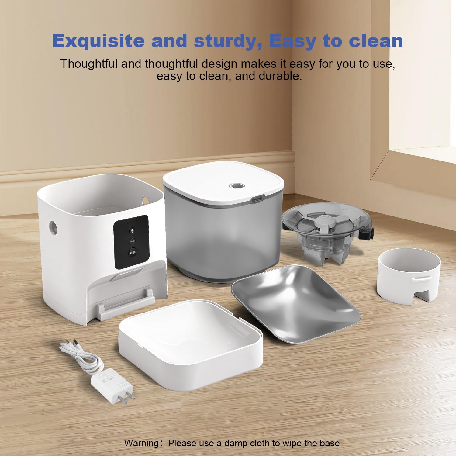 ANDOLL HOME 8-degree tilt feeding bowl for comfortable eating posture.