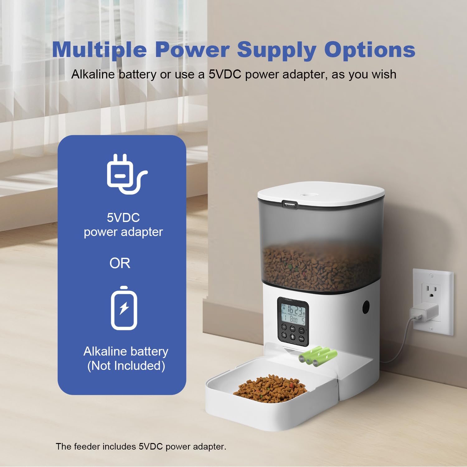 ANDOLL HOME programmable feeding display enables precise schedules.