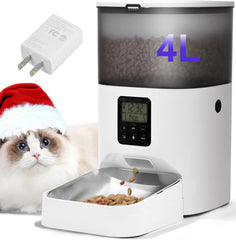ANDOLL HOME automatic cat feeder front view, reliable daily meal delivery