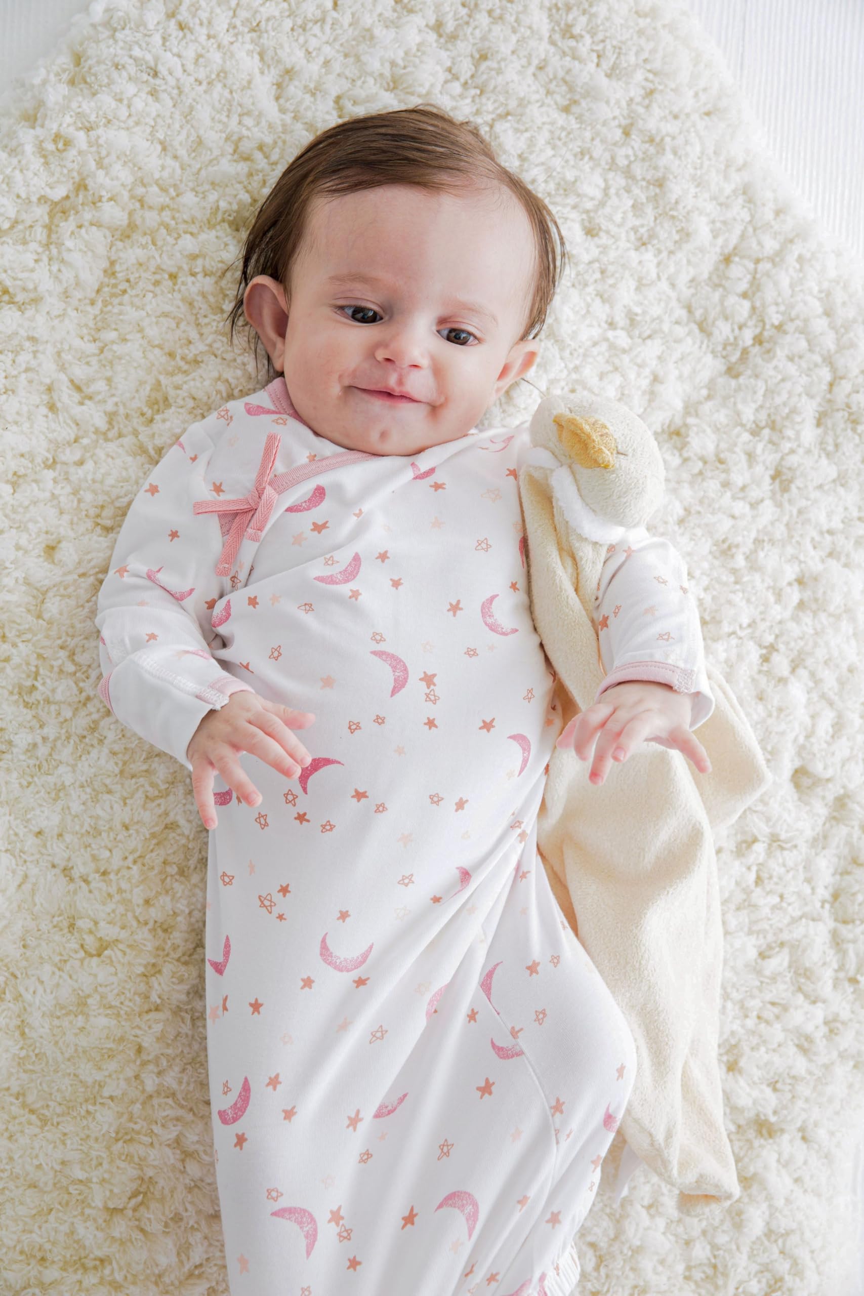Angel Dear yellow duck blankie with easy-to-grip head for toddlers.