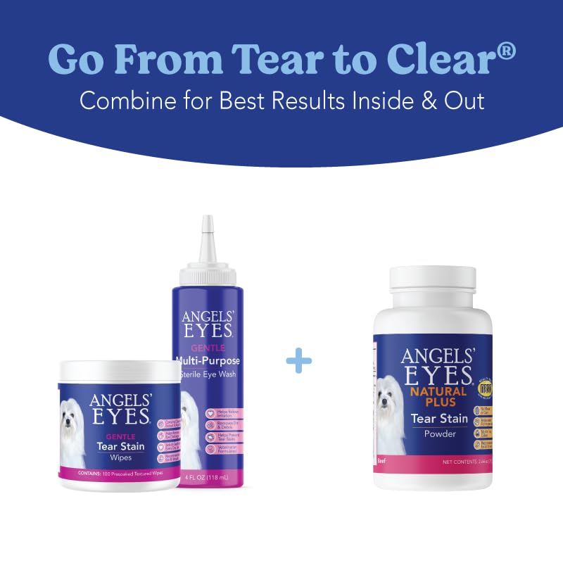 ANGELS' EYES Natural Plus NASC certification seal on the label.