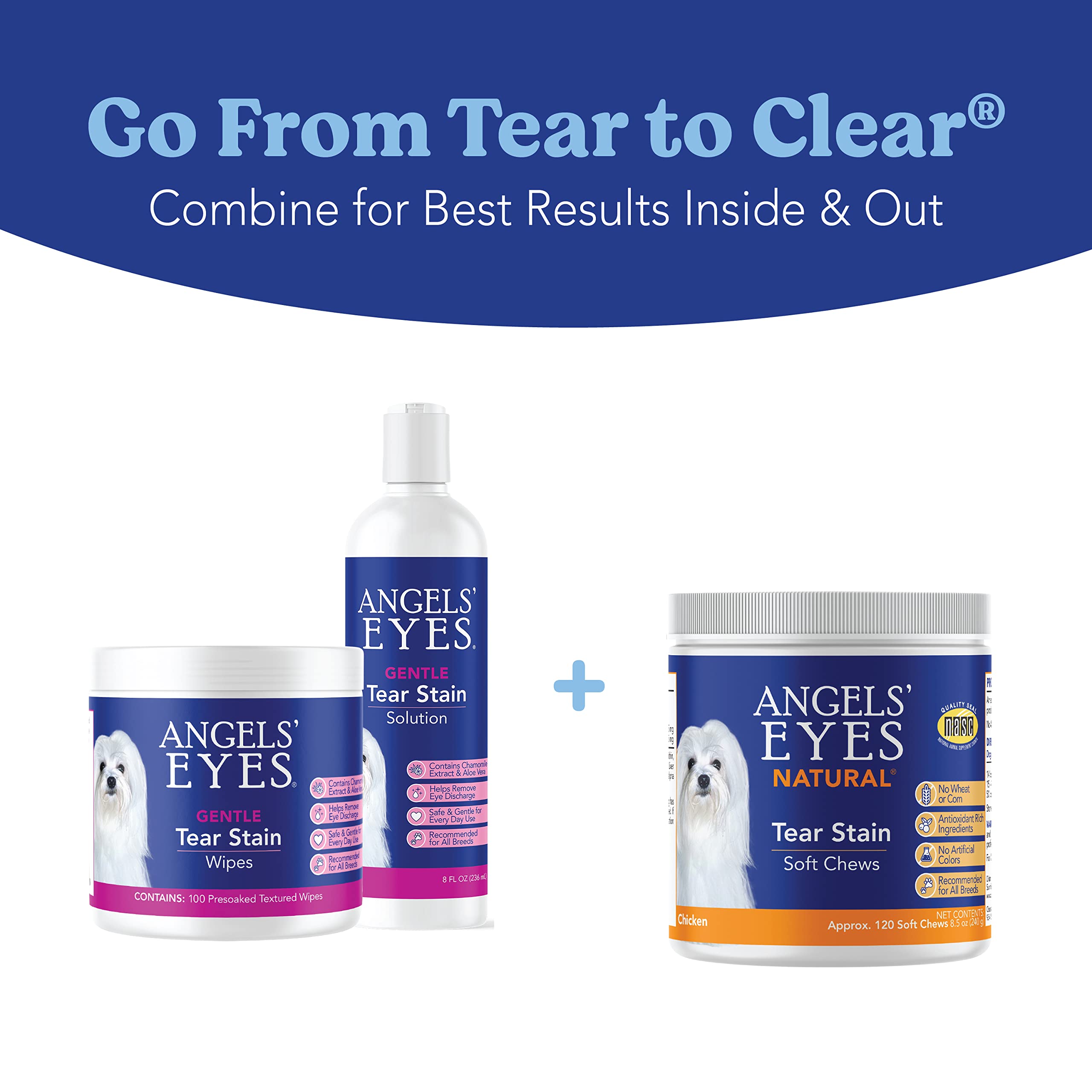 ANGELS' EYES serving bowl demonstrates easy daily dosing for pet parents