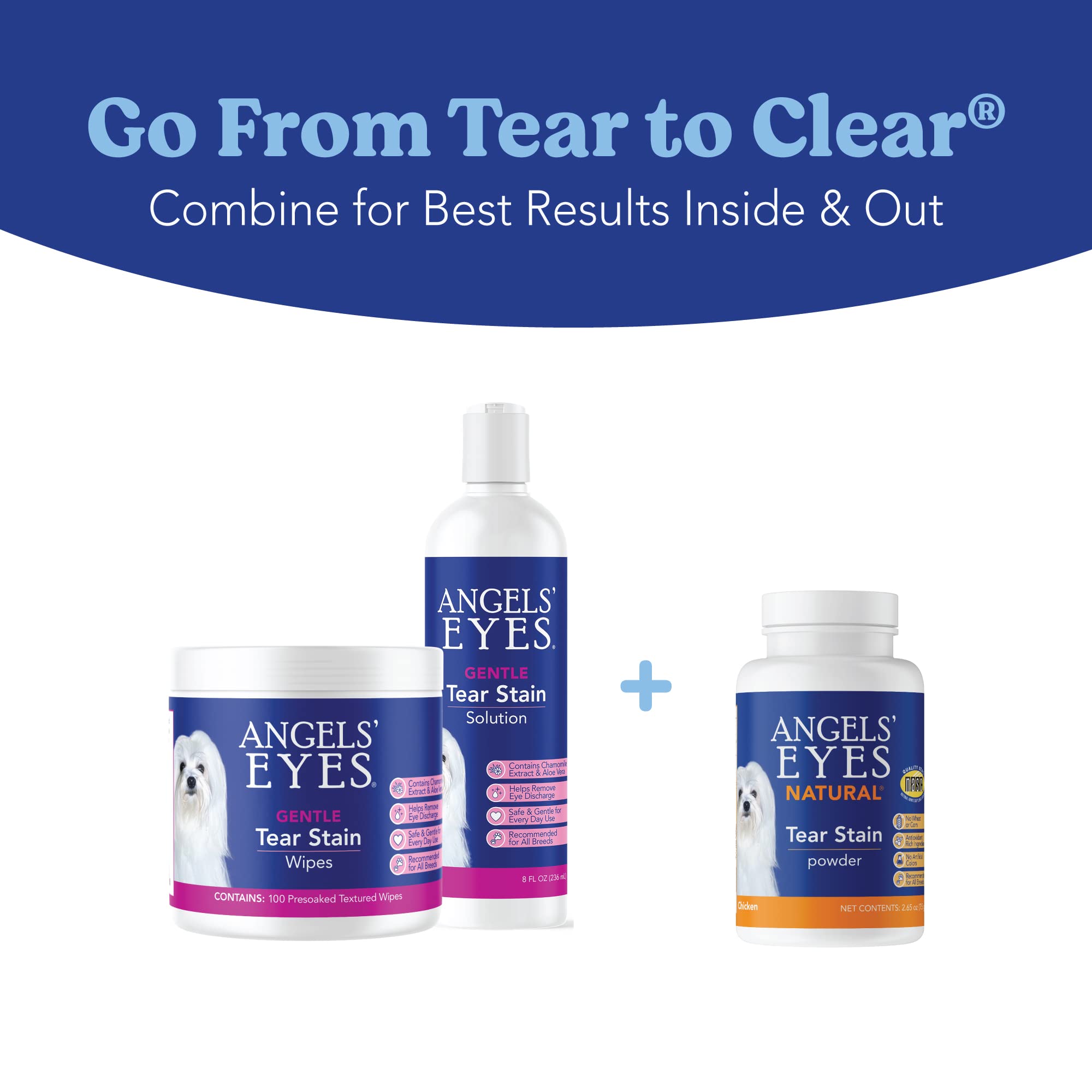 ANGELS' EYES USA-made label highlights trusted quality and NASC certification for pet health