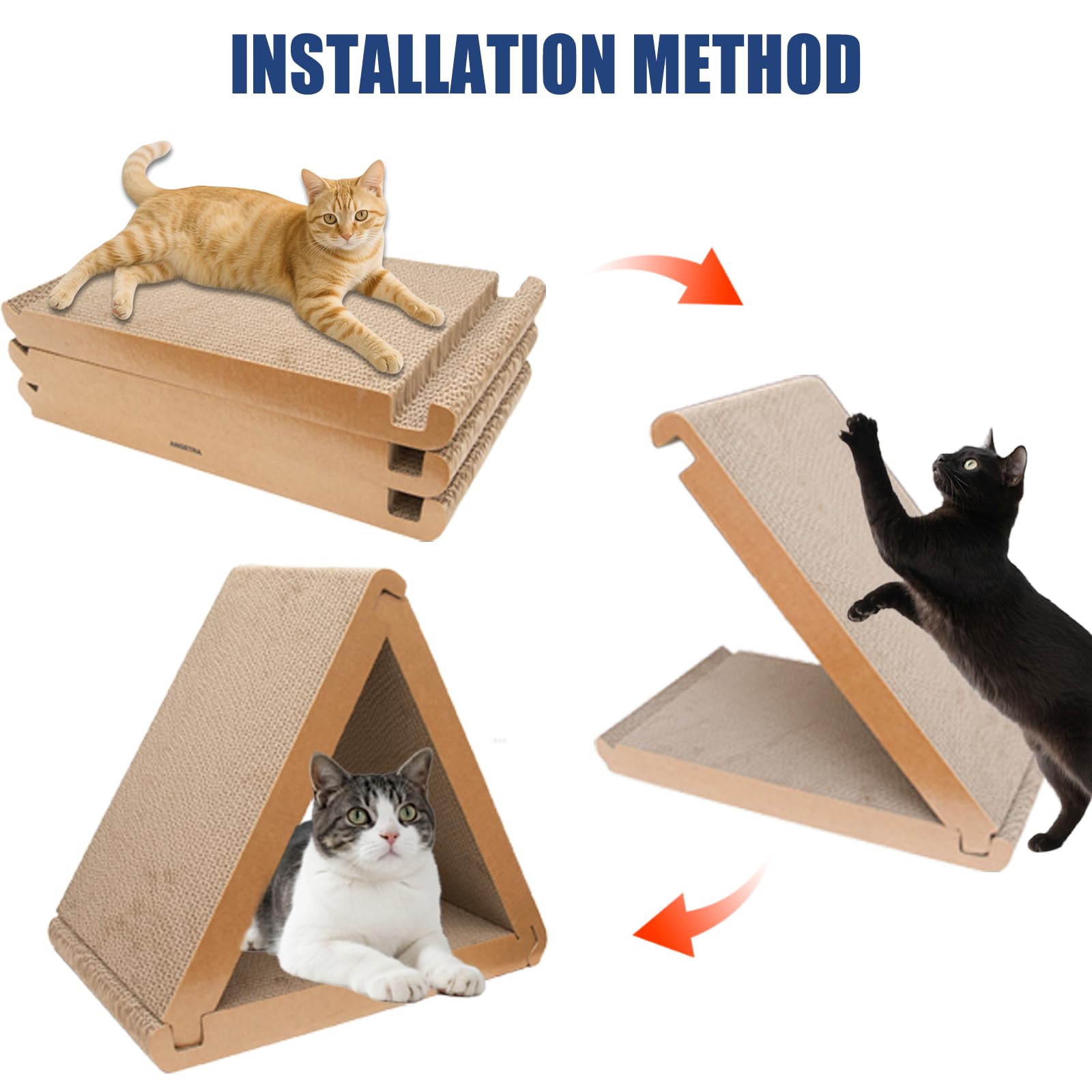 Angetra catnip included to spark extended scratching sessions