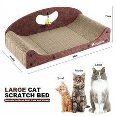Angetra raised-edge, open-layout scratcher highlights ergonomic support.