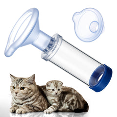 Anglechic cat inhaler spacer for snug fit and easy medication delivery.