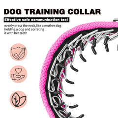 Anglevate collar in action showing no-pull behavior during a walk