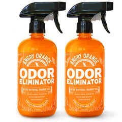 Angry Orange pet odor eliminator tackles strong odors on carpets for a fresher room.