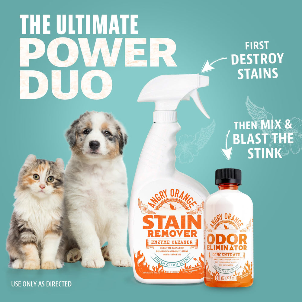 Angry Orange trash can odor elimination for fresher kitchens