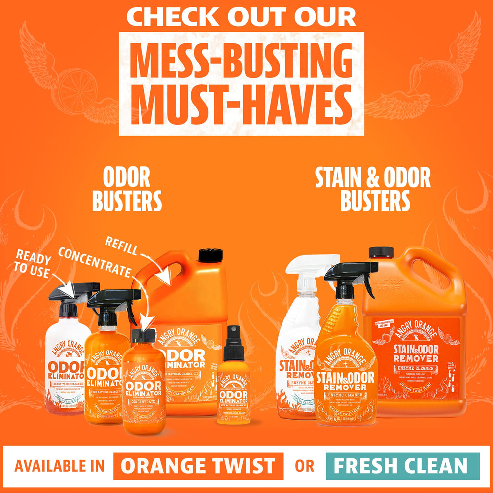 ANGRY ORANGE unscented pet wipes packaging for easy storage.
