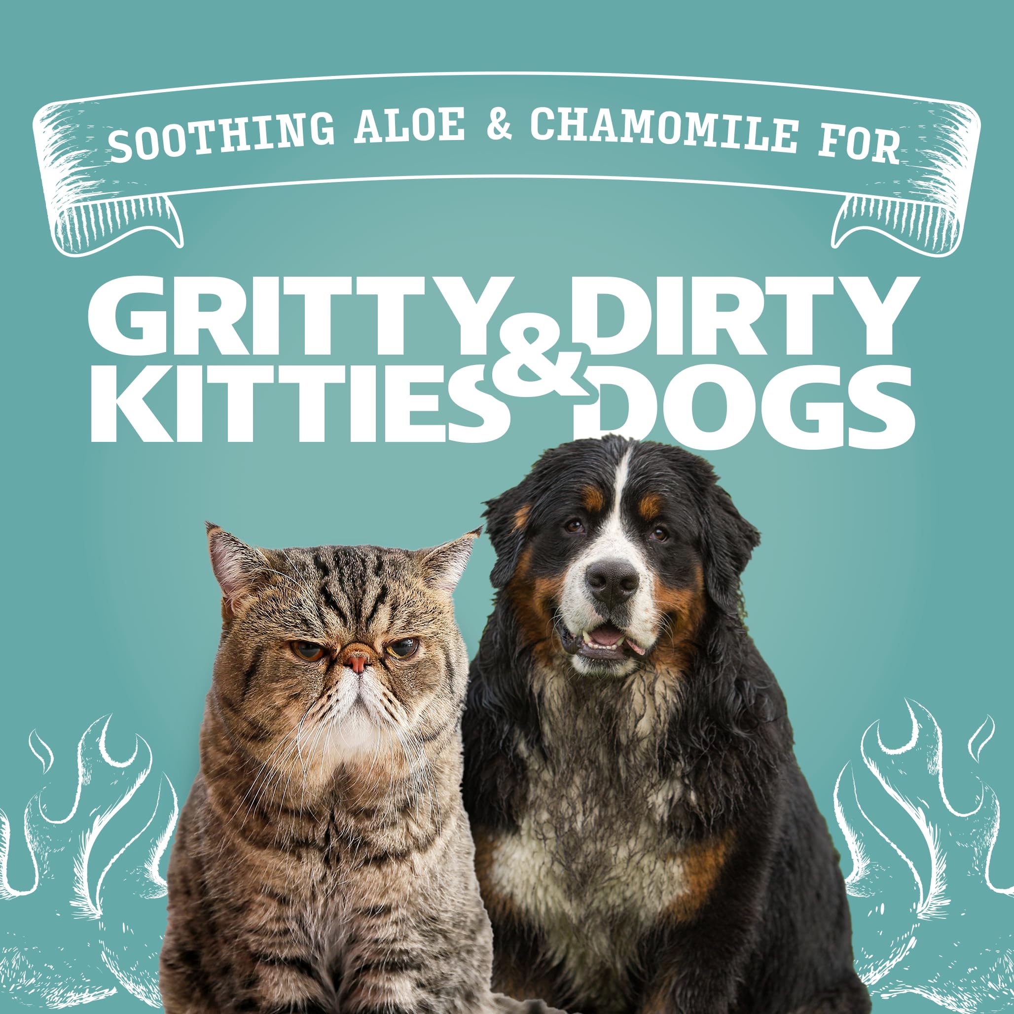 ANGRY ORANGE unscented pet wipes for wrinkles remove debris around facial folds gently.
