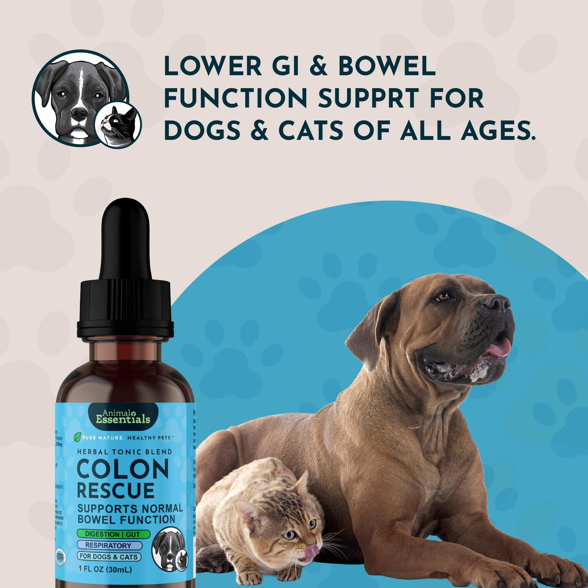 Animal Essentials Licorice Root blend suggests gentle herbal support for digestion.