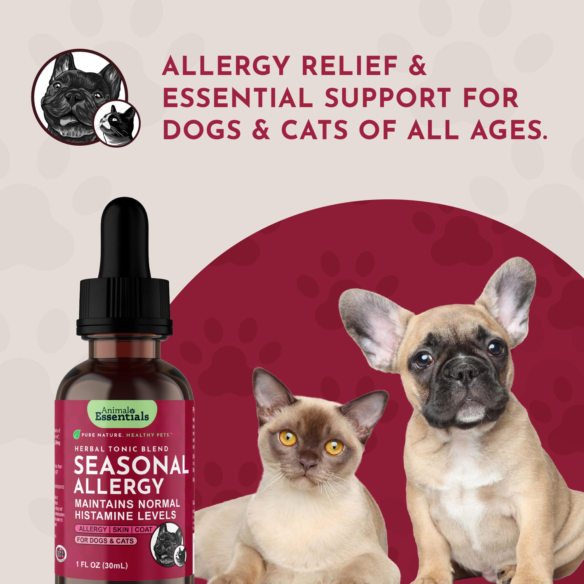 Alcohol-free Herbal tincture from Animal Essentials for gentle administration