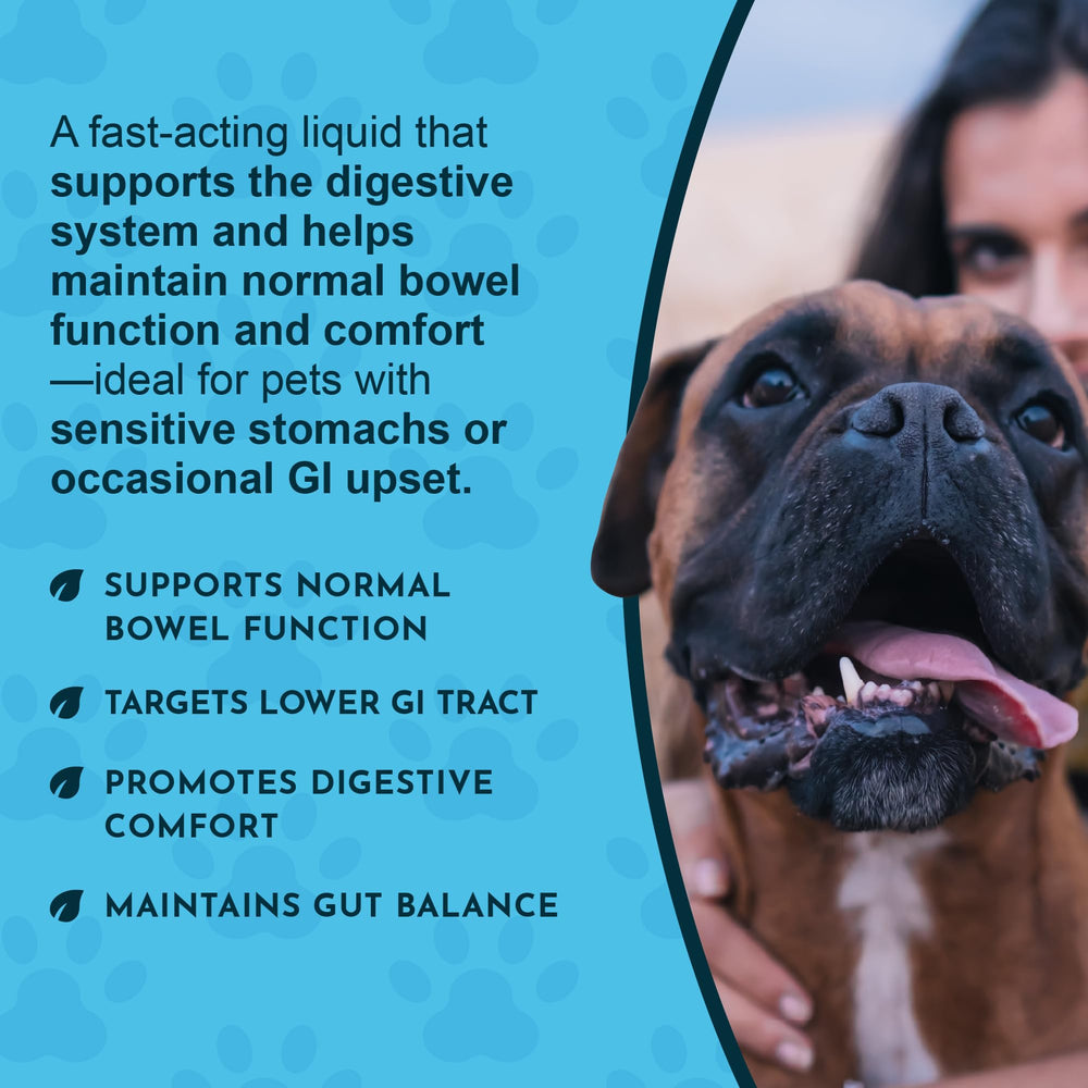 Animal Essentials Slippery Elm blend highlights soothing herbal support for digestion.