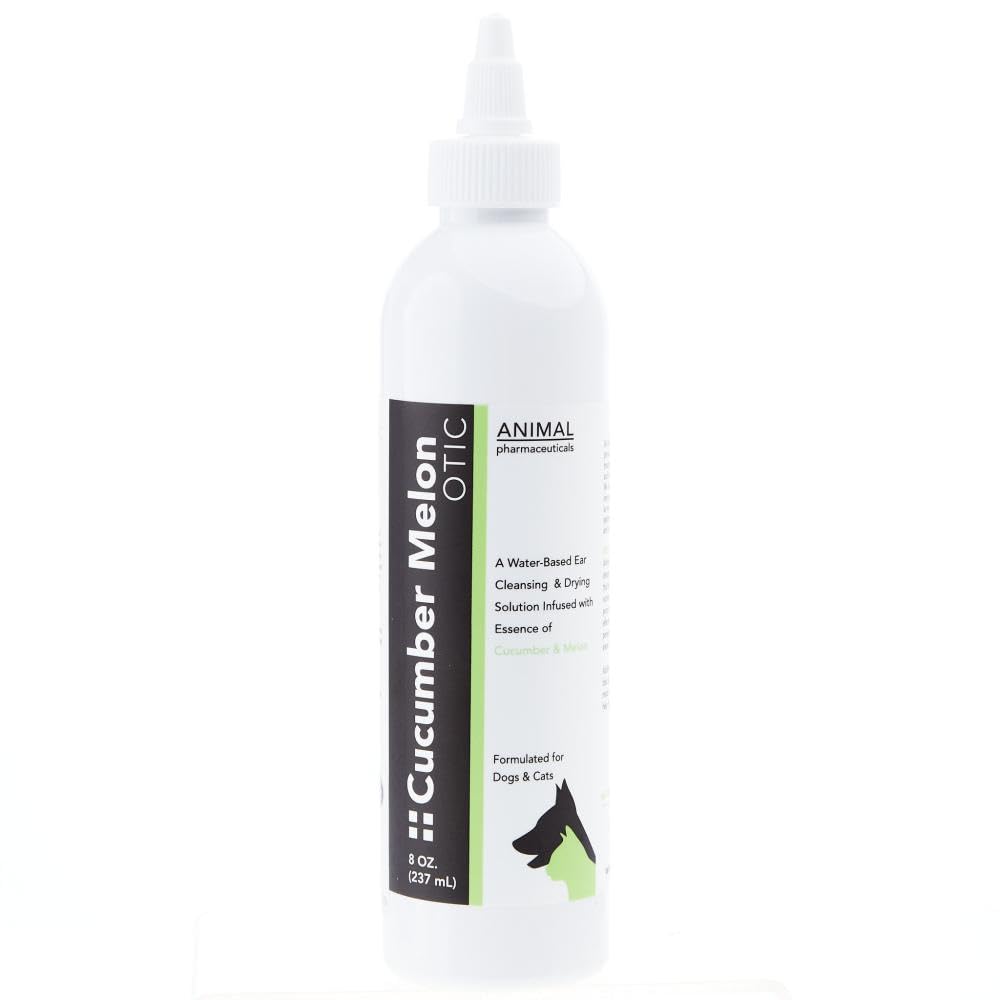 Animal Pharmaceuticals Cucumber Melon Otic bottle for gentle ear cleansing and odor control.