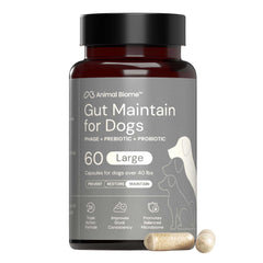 AnimalBiome dog probiotics capsules focus on gut balance for daily comfort.