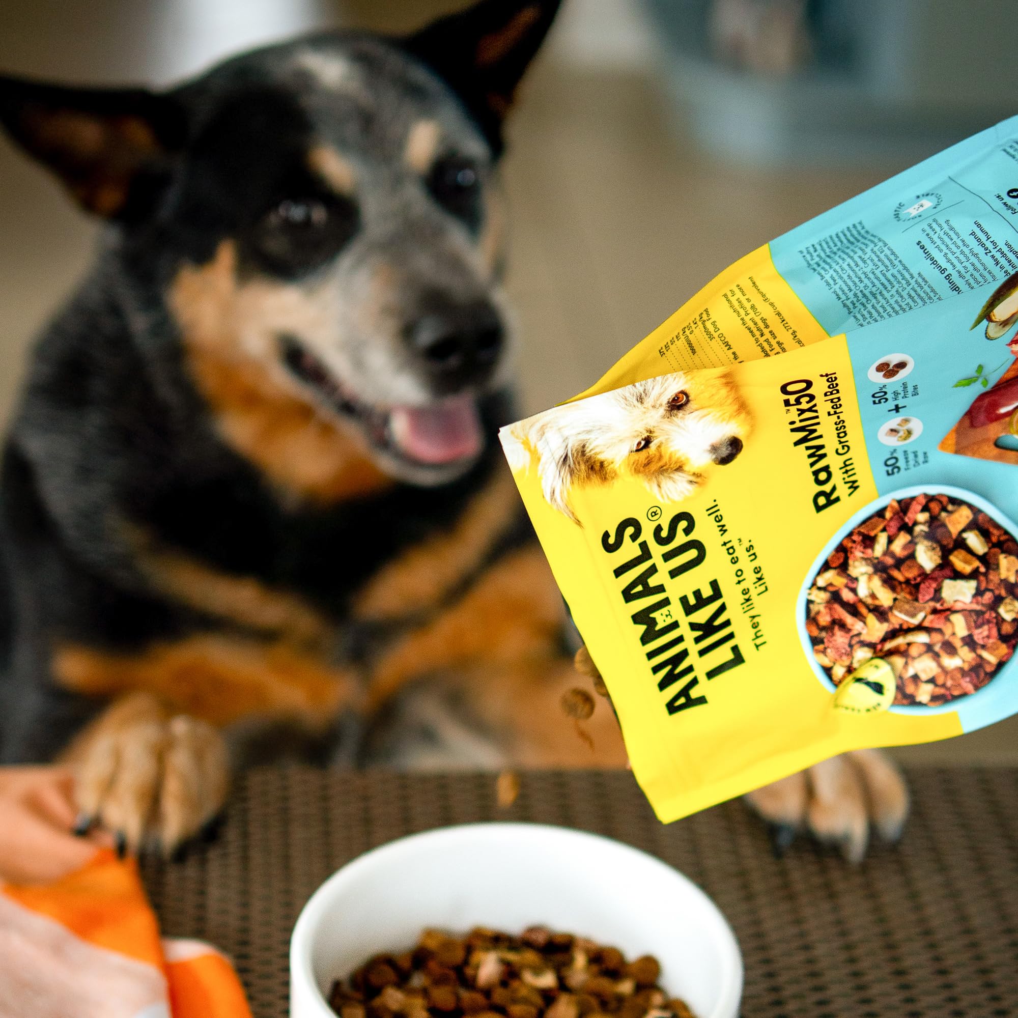 Animals Like Us RawMix50 freeze-drying process preserves flavor and nutrition in every bite