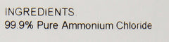 Close-up of ANIMED ammonium chloride powder beside fresh water for goats and cattle.