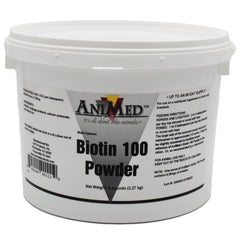 AniMed Biotin 100 5 lb bottle for pets supporting coat and skin