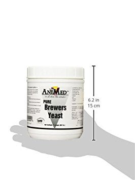 ANIMED Brewers Yeast Pure label shows ingredients and usage directions