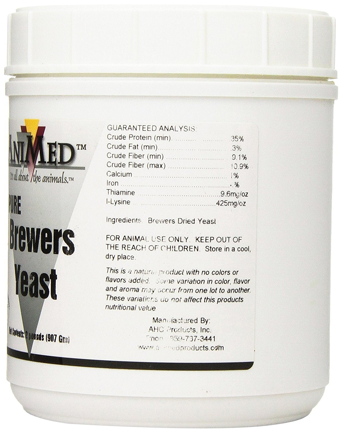 ANIMED Brewers Yeast Pure pour into feed, easy daily use
