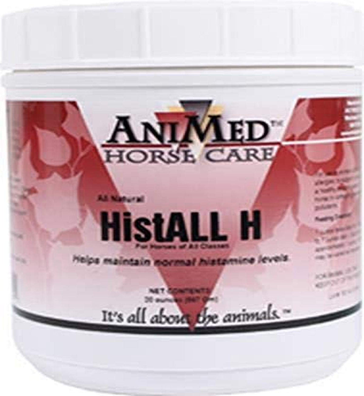 ANIMED HistAll H bottle for equine respiratory support routine.