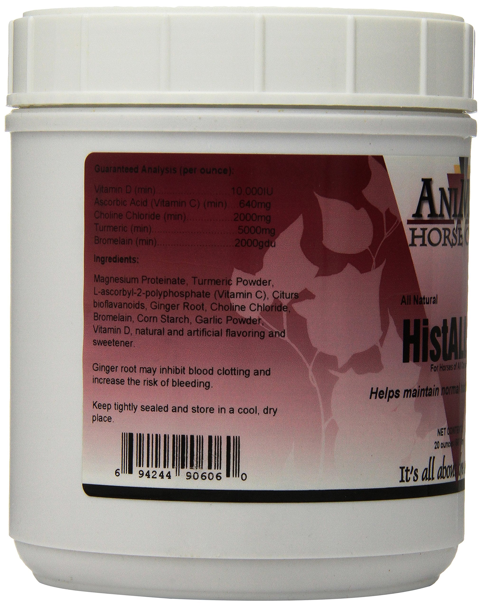 ANIMED HistAll H label highlights ingredients and directions on the tub.