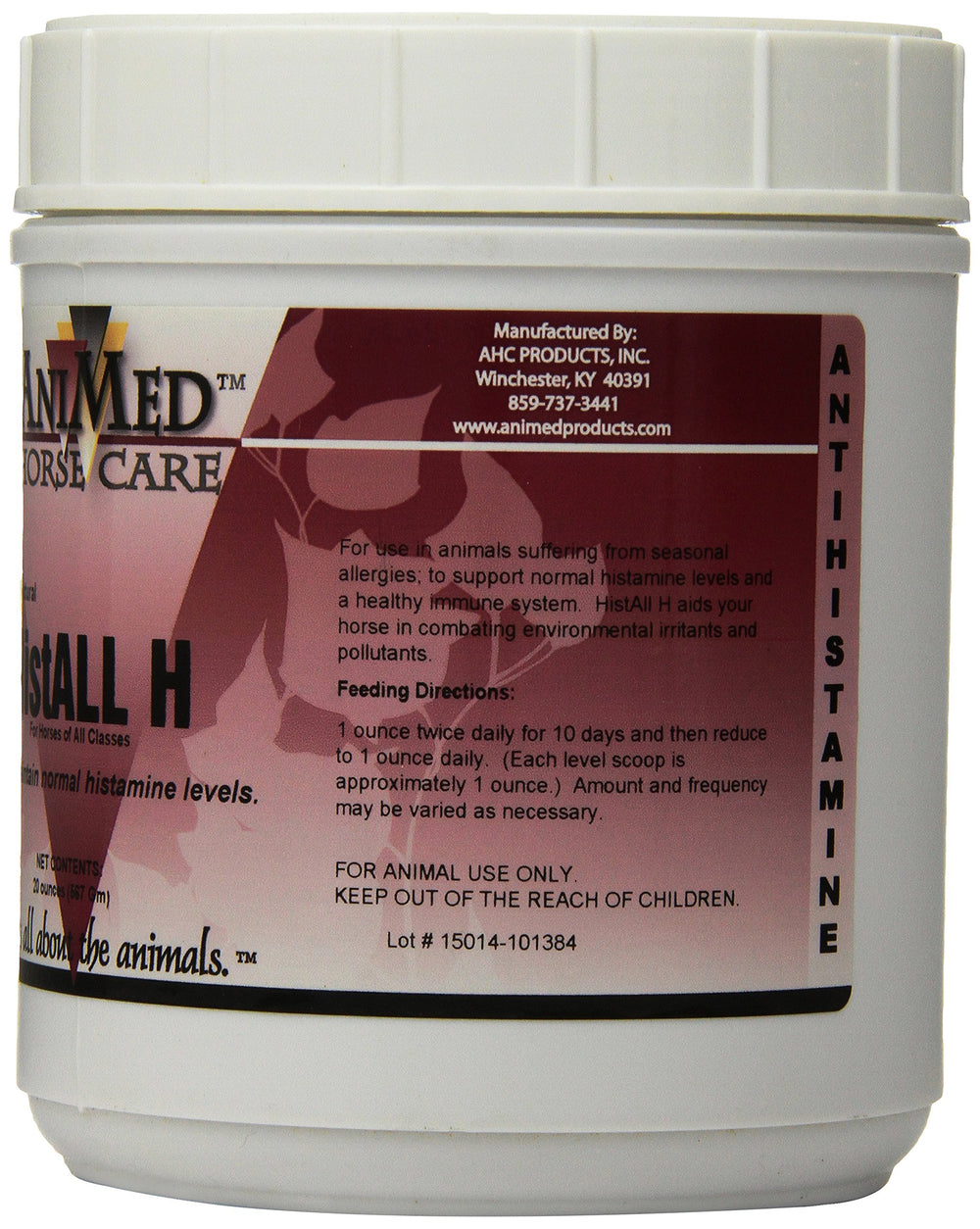 ANIMED HistAll H scoop shows a measured dose for easy administration.