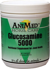 ANIMED horse glucosamine 5000 supplement bottle supports joint comfort and mobility