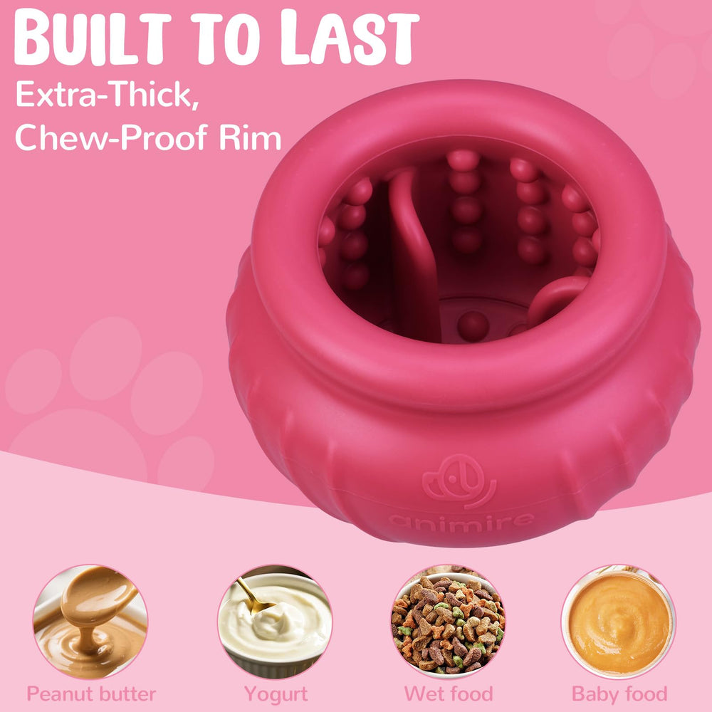 Animire Dishwasher-safe silicone toy for easy cleaning after play.